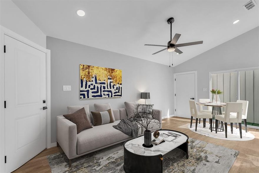 Gorgeously remodeled 2 bedroom home in Dallas - Great Location super close to Bush and quick access to everything. Completely new kitchen w quartz countertops,new cabinets and stainless steel appliances. New paint in and out! Beautiful Shower in the remodeled bathroom!  Waterproof LVP. New water heater and new garage door opener. Transferrable foundation warranty. .