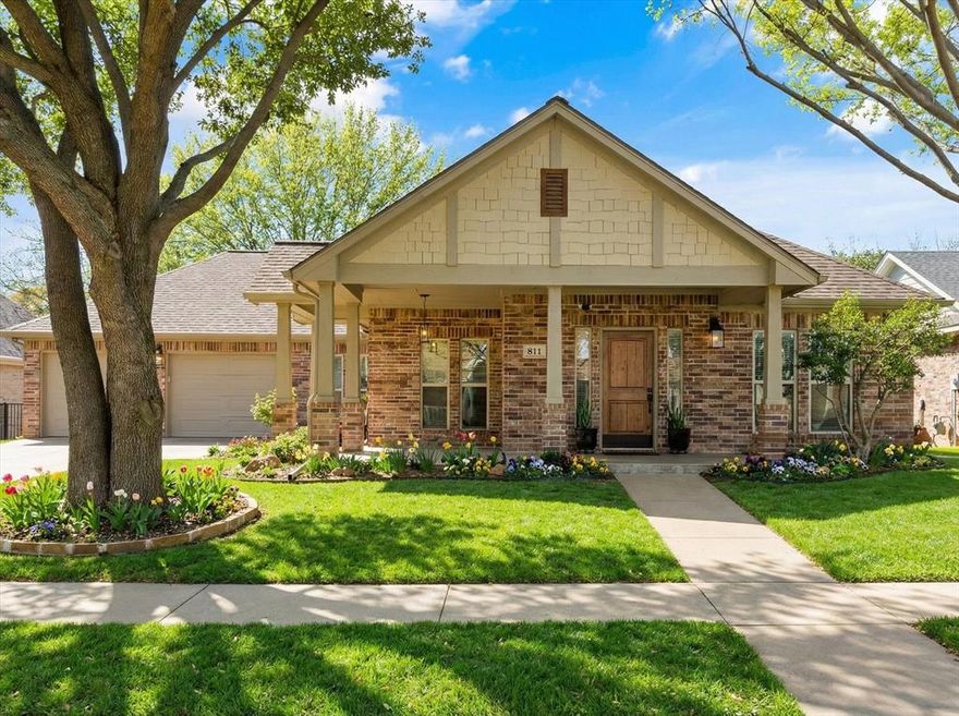 Located in the highly sought after Olde Town at the Square neighborhood, this custom built 3 bedroom, 2 bath home offers a prime location within walking distance to Historic Downtown Granbury, Lake Granbury, and the several nearby parks. Built by renowned local builder Chris Thomas, this custom home reflects quality craftsmanship and thoughtful design throughout. This established lot has beautiful mature trees that provide irreplaceable beauty and shade.

The open concept living, kitchen, and dining areas provide a functional layout suited for everyday living and entertaining. The kitchen features custom cabinetry, ample counter space, and an efficient flow into the main living area. The primary suite includes an en-suite bath and generous closet space. Two additional bedrooms offer flexibility for guests, a home office, or additional living needs.

The backyard is designed for outdoor enjoyment with a covered pergola and flagstone patio, creating an inviting space for relaxing or hosting gatherings. An oversized garage provides additional room for storage, workshop space, or recreational equipment. The manageable yard offers low-maintenance convenience while still providing usable outdoor space.

Enjoy close proximity to shopping, dining, entertainment, and lake activities while maintaining the comfort of a quiet residential setting. This property presents an opportunity to own a well-built home in one of Granbury’s most convenient and established neighborhoods.
