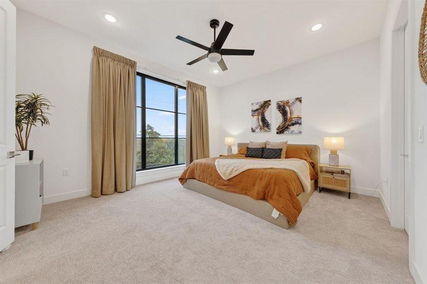 Stunning, fully turnkey 3-story modern townhome—just blocks from the vibrant Bishop Arts District! An open-concept layout connects the living, dining, and chef-inspired kitchen, highlighted by soaring ceilings and walls of picturesque windows that flood the home with natural light. The sleek kitchen features stainless steel appliances, quartz countertops, and an oversized island with exceptional storage. Enjoy fresh air and views from the spacious second-floor balcony, plus a private fenced front yard. Additional features include an attached 2-car rear-entry garage, fire-rated insulated party walls for enhanced privacy and peace of mind, water and landscaping included with the HOA dues. Enjoy unbeatable walkability. Hop across the street right onto the Dallas Street Car connecting you directly to Downtown, or enjoy a 10 minute walk to Lake Cliff Park, or head over to Bishop Arts District and enjoy all it has to offer, including highly acclaimed restaurants, coffee shops, boutiques and more! This is charming city living at its best—don’t miss it!