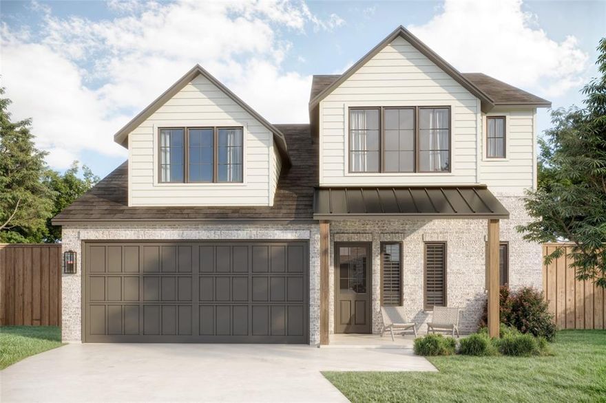 A home designed for the way you live and unwind. This modern farmhouse at 2982 Kosse Court spans 3,371 square feet and pairs elevated finishes with effortless function. Behind the striking painted-brick exterior and metal awning, the main level opens to light-filled living and dining anchored by a luxury kitchen appointed with JennAir appliances, quartz countertops, and designer cabinetry. Warm wood tones and matte black fixtures carry a clean, timeless aesthetic throughout. Everyday life feels intentional here: a private study supports focused mornings, while a dedicated card room sets the stage for evenings well spent. A tucked-away reading nook offers a quiet escape, and each of the four bedrooms provides its own sense of retreat. The spa-inspired primary bathroom elevates daily routines with refined materials and a calming atmosphere. Outdoors, enjoy the welcoming covered porch and an oversized garage with handsome paneled doors. Thoughtfully laid out and effortlessly livable, this residence brings together meaningful spaces and refined design for the rhythm of daily life—work, play, and rest—all under one roof.