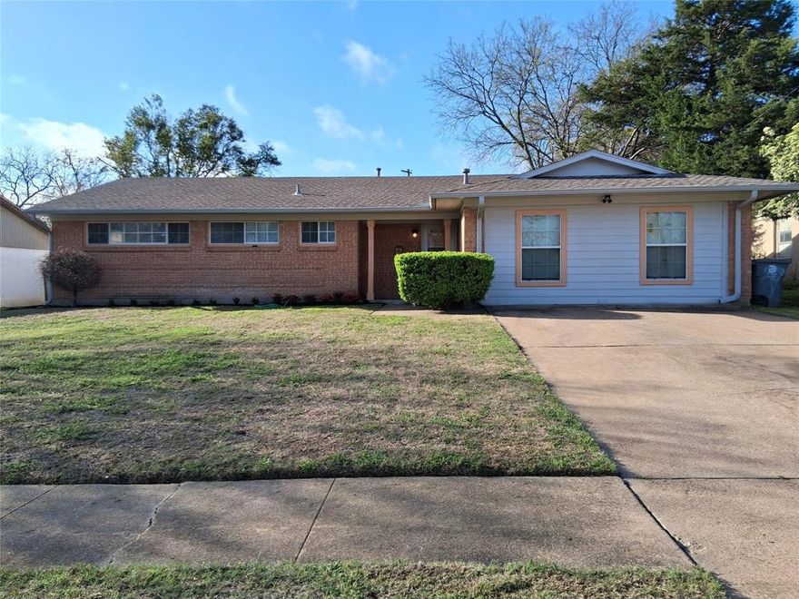 Fantastic find! This 4 Bedroom 2 Bath home! Property has been meticulously renovated with fresh paint in and out, new kitchen cabinets, granite counters, double stainless steel sink, custom tile backsplash, 30'Samsung electric range and microwave(to be installed before closing) dishwasher and backdoor. Both bathrooms have been completely renovated with new vanities sinks, tile, toilets and custom glass shower door in the primary bath. Ceramic tile floors throughout living areas with new carpeting in bedrooms. New entry and storm doors, ceiling fans, security cameras front and back, new Lenox 16 seer system and large back yard make this a perfect move in home foe any qualifying buyer. Buyer assistance programs are available for qualified buyers. Come and preview today, you won't be disappointed...