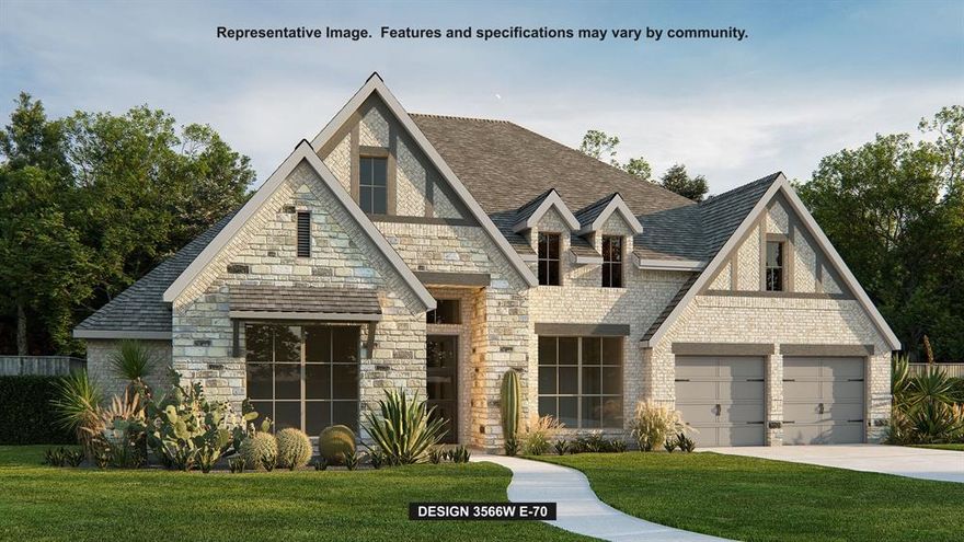 Featured on a half acre homesite. Home office with French doors frame entry. Game room with French doors and formal dining room just off the extended entry. Spacious family room with hardwood floors throughout main living area, sliding glass doors, and a wood mantel fireplace opens to the kitchen and morning area. Island kitchen with built-in seating space, and a corner walk-in pantry. Primary suite features a large wall of windows. Primary bath offers a French door entry, dual vanities, freestanding tub, separate glass enclosed shower and a wall-in closet. All additional bedrooms and a theatre room offer a private bathroom and walk-in closets. Covered backyard patio. Mud room and utility room just off the three-car garage.