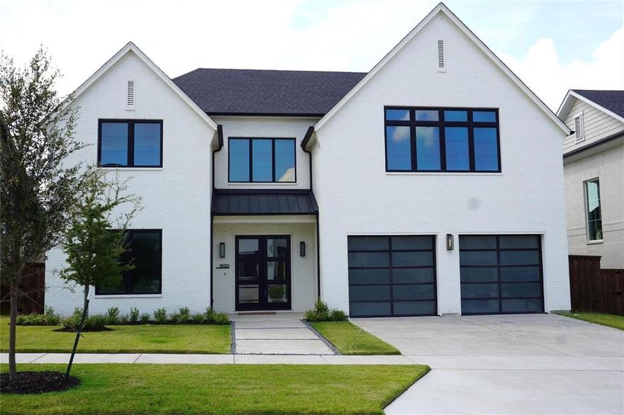 Welcome to this stunning contemporary home located on an interior greenbelt lot in sought-after Walsh Ranch in Aledo. Enjoy resort-style community amenities including a lake, pools, tennis courts, parks, playgrounds, market, Makerspace, and more.

The open-concept floor plan features a spacious great room where living and dining seamlessly connect, highlighted by a cozy fireplace and a wall of sliding glass doors with picturesque views of the tranquil rear greenbelt. The upgraded gourmet kitchen offers a large island with seating, gas cooktop, ample cabinetry, and a new designer backsplash.

The primary suite provides space for a sitting area and includes a spa-inspired ensuite with dual vanities, garden tub, seamless glass walk-in shower, and generous closet space. The main level is complete with a guest suite and full bath, utility room, and half bath.

Upstairs, enjoy a game room and three secondary bedrooms, each with its own ensuite bath. An epoxy-finished garage floor adds the perfect finishing touch. Relax on the patio while taking in tranquil sunsets and city views, all within this exceptional neighborhood.