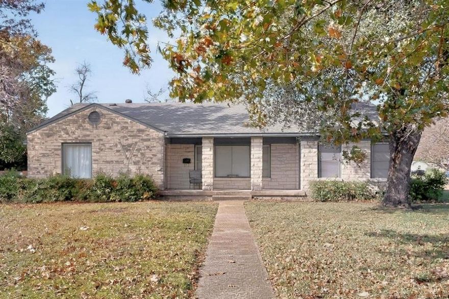 Fantastic opportunity in the heart of Casa Linda. This 1940s Austin stone home sits on a desirable corner lot in a quiet, well-established neighborhood and offers endless potential to create something special. The location is hard to beat—just minutes from White Rock Lake, the Dallas Arboretum, and Casa Linda Shopping Center, with easy access to Garland Road and Buckner Boulevard for convenient commuting. Offered as-is, the home will require updates, but offers the chance to thoughtfully renovate, expand or reimagine over time. Whether you dream of restoring its original character or creating something entirely new, this property provides the space and flexibility to bring that vision to life. The value is largely in the land, yet the existing home offers a meaningful starting point for a custom transformation. Bring your contractor, your ideas and create a home that reflects you in one of East Dallas’ most beloved neighborhoods. The roof was replaced spring of 2025.