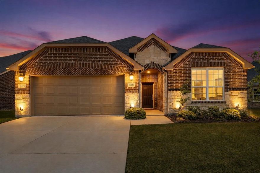 Welcome to this immaculately maintained split floorplan, 3-bedroom, 2-bath home with a dedicated office, thoughtfully designed for both comfort and functionality. The open-concept layout connects the kitchen, dining, and living areas, creating an inviting space ideal for everyday living and entertaining. The kitchen features many luxurious updates including granite countertops, stainless steel appliances, composite granite sink, striking backsplash, a large island with seating, and abundant cabinetry. The private primary suite offers a spacious en-suite retreat with a dual-sink vanity, soaking tub, separate shower, and a generous walk-in closet. The dedicated office has a custom built in with wine fridge that provides the perfect work-from-home setup or flex space. Additional highlights include brand new luxury vinyl plank flooring throughout the main living areas, a practical mudroom drop zone near the garage entry, and built-in shelving for added storage and style. Situated in a well-established Fort Worth neighborhood with convenient access to major highways, shopping, and dining, this home blends modern finishes with everyday convenience.