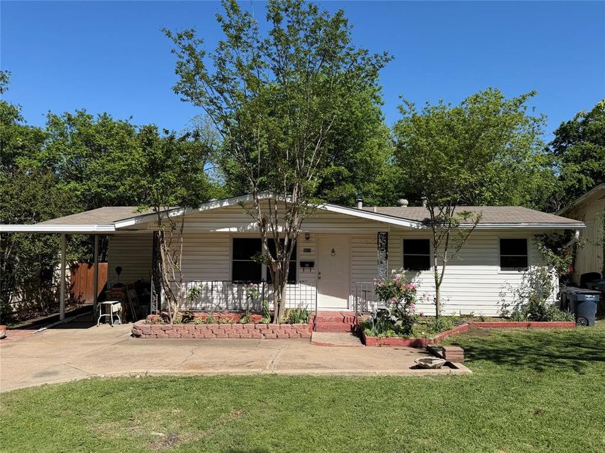 Freshly painted and full of potential, this well-maintained home offers a fantastic opportunity to add your own personal touch. With a little work—such as refinishing the original hardwood floors—it could quickly become move-in ready. Ideal for investors or buyers looking to customize, the property features three generously sized bedrooms, a spacious living room, and an open kitchen and dining area. An enclosed back patio leads to a large backyard, perfect for outdoor living or future enhancements. With plenty of space and character, this home is ready to be transformed into something truly special.