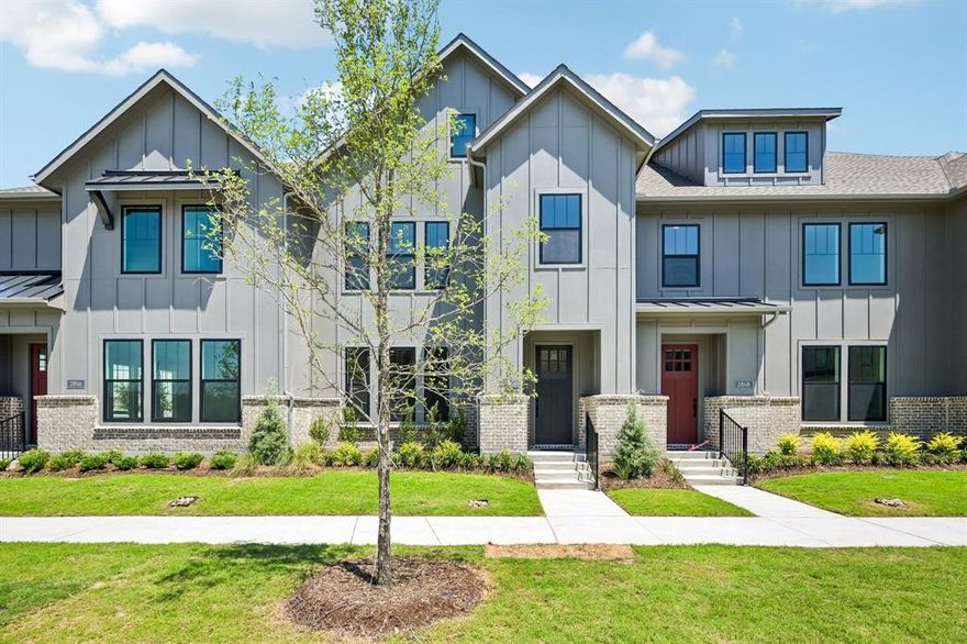 CB JENI HOMES EMILY floor plan.  Fantastic floor plan in the well sought after, Painted Tree Community in McKinney, offering best MISD Schools!!! Open concept floor plan with a chef's kitchen equipped with oversized island, quartz countertops, tons cabinets and countertops space, five burner gas stove, and more. Spacious game room upstairs separating the primary and guest bedrooms is perfect for entertaining family and friends. Large primary suite with oversized walk in closet and an abundance of cabinets and drawers in the bath area. Loaded with energy savvy features, including tankless hot water heater, foam insulation in the attic, GAS heating and smart home Wi-Fi thermostats (HVAC includes 10-year manufacturer's parts warranty). Painted Tree community is a must see! You’ll be proud and enjoy owning this Low Maintenance Lifestyle Home.  MOVE IN READY NOW!