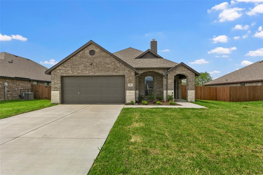 NEW CONSTRUCTION BY LONG-TIME BUILDER ROBBIE HALE HOMES, COMPLETION MONTH March 2026. Beautiful New Construction Home built by Robbie Hale Homes in the community of Murray Manor Estates in Josephine. No MUD TAX and No Crazy High HOA fees! This home features a Great Front Porch for relaxing! Enter the Foyer with the French Doors to the Study located on your left. The Study also has access to the Secondary Hallway making convenient access to the Study. Continue through the Foyer to the spacious Family Room accented with a Stone Fireplace, Vaulted Ceilings and Wood Looking Ceramic Tile flooring. The Kitchen and Breakfast Nook will be adjacent to the Family Room making these areas all open to each other. The Kitchen features White Painted Shaker Style Custom Cabinets, Quartz Countertops, Island, Stainless Steel Appliances, and Wood Looking Ceramic Tile flooring. The Master Bedroom is large and the Master Bathroom includes dual vanities, a separate shower, a jetted tub and a large walk-in closet. The interior features Crown Molding in the Formal areas, 5.5 inch Baseboards, Wood Looking Ceramic Tile floors throughout with carpet in the bedrooms and the bedroom closets. The exterior features a full sprinkler system, full sod, landscaping, stone accent and a stained wood privacy fence with steel posts. Energy efficiency will include R-38 blown in attic insulation, R-15 wall insulation, vinyl windows being dual paned windows, radiant barrier roof decking, and a high efficiency HVAC system. Realtors Welcome call for Agent Information!! Builder to Pay for the Title Policy, the Survey and up to $20K towards closing costs. Builder has more details. High Speed Fiber is available in Murray Manor Estates.