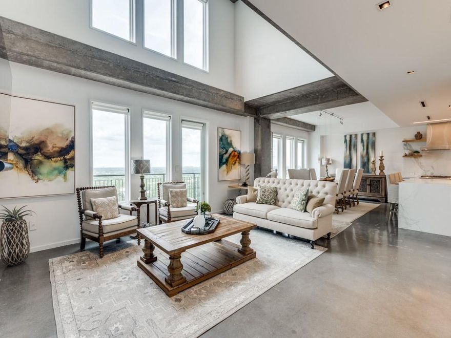 Rare 3 bedroom penthouse opportunity in the heart of Knox District. Just steps away from the Katy Trail & surrounded by popular restaurants & boutiques, this impeccably designed unit offers an unrivaled level of walkability. Enjoy unobstructed views of Highland Park & a balcony that spans the entire unit. Kitchen includes European Team7 cabinetry with Neolith calacatta countertops, island & backsplash, Thermador 6-burner gas cooktop, 2 wine fridges & built-in paneled refrigerator & freezer. Polished concrete floors & art lighting throughout. An 18x6 ft. walk-in pantry & 22x7 ft. primary closet by California Closets are just two of the many storage areas. Enjoy a host of amenities including a newly renovated pool, gas fire pit, & outdoor kitchen, perfect for entertaining guests against the backdrop of the Katy Trail. With a 24-hr concierge, dog run, bike storage, & full gym, every convenience is at your fingertips. Penthouse 2 is luxury lock-and-leave at its finest!