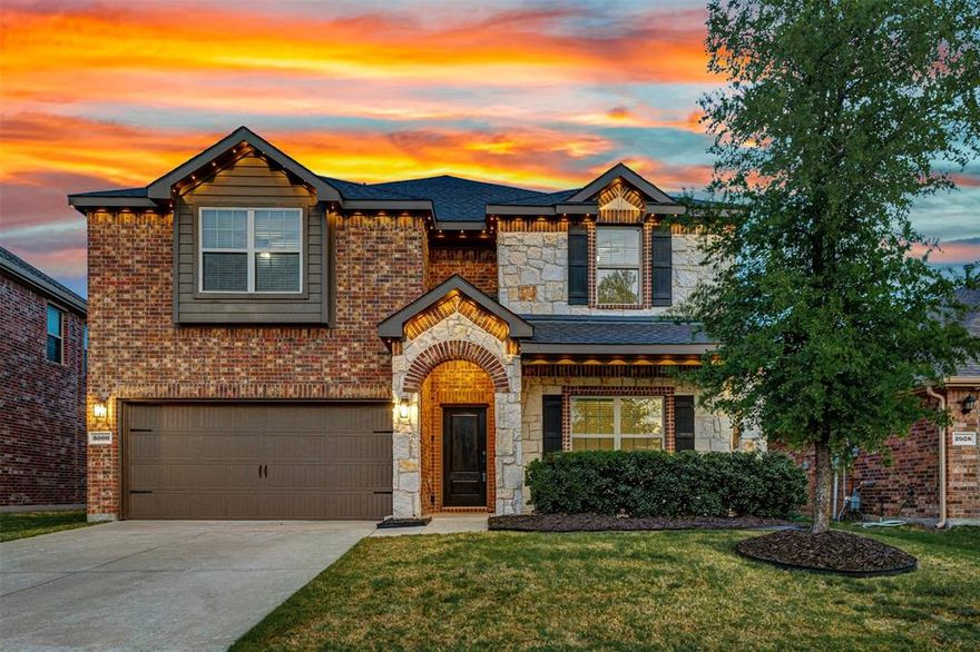 **Sellers are offering $5000 towards buyers closing costs for a closing before May 31st*** This stunning home conveniently nestled close to Lake Lewisville offers unmatched value with stellar updating, a sprawling open floor plan, has fresh neutral paint & is move-in ready.  Upgrades & features include...a private and split study, designer accents to include a sliding barn door to the utility room & extensive lighting, a gourmet kitchen with upgraded Samsung appliances in 3-26, rich quartz counters, 5-burner gas range, a WIP, abundant cabinetry & open breakfast-dining area, a spacious family room with patio views, a split primary suite with a large bath with quartz vanities, a roomy shower, nice WIC & towel storage area, the upstairs has a Texas-sized gameroom with TV connections for movie nights, a linen closet and 3 oversized bedrooms all with WICs, heavy-duty overhead storage in the garage & insulated door, a nice-sized backyard with both a covered and open patio area, a stylish & updated powder bath, black plumbing fixtures throughout & see Upgrades List for more. This home is just a few doors down from a beautiful community pool area & is a rare find. #realtytown3