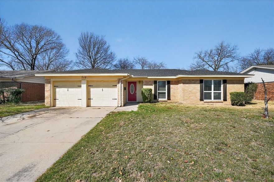 Welcome to 712 Sue Ann Ln in Burleson, TX! This charming 3 bedroom 2 bath home offers a comfortable and functional layout perfect for everyday living. The inviting living room features a cozy wood-burning fireplace, creating the ideal space to relax or entertain. Enjoy the privacy of a fenced backyard—great for pets, play, or weekend gatherings—and the convenience of an attached 2-car garage for parking and extra storage. Conveniently located near local amenities, this home combines comfort, practicality, and a great location. Don’t miss your opportunity to make it yours!