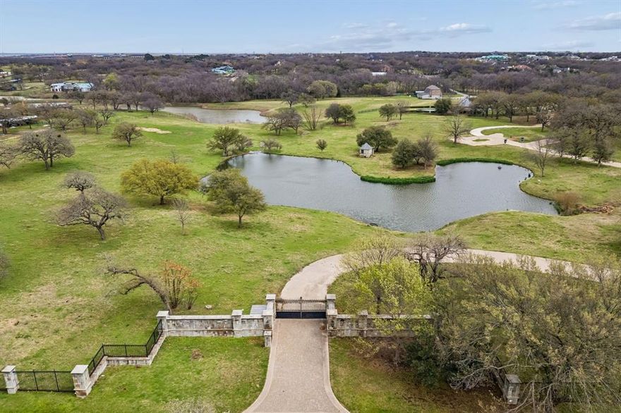 A rare opportunity to own one of the area’s most expansive and versatile land offerings! Presenting a truly exceptional offering approx. 43 acres of prime land in the prestigious Westlake-Keller area, with the majority of the property nestled within highly coveted Westlake. A gated entrance welcomes you into a world of privacy, natural beauty, and limitless possibility. Gently rolling acreage, two serene ponds, and sweeping views set the stage for an extraordinary custom estate. Whether envisioned as a private equestrian retreat or a legacy property, the land accommodates horses and livestock while delivering a rare sense of tranquility, complemented by breathtaking Texas sunsets that paint the sky each evening. For the discerning developer, this property also represents a remarkable opportunity to create an exclusive luxury community in one of North Texas’ most sought-after locations. Zoned within award-winning schools, including Westlake Academy, and ideally positioned with convenient access to Dallas, Fort Worth, and Dallas-Fort Worth International Airport, the location offers both prestige and accessibility. Contact us today to schedule a private tour and experience the beauty and potential of this extraordinary property firsthand.

A rare combination of scale, setting, and location - this is where vision meets possibility.