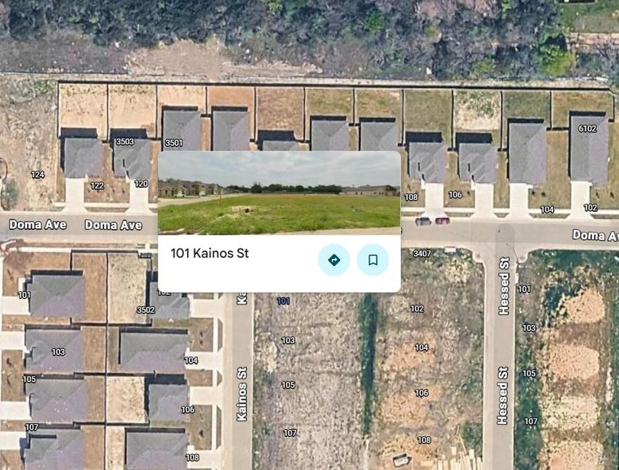 CORNER LOT!!!  Vacant lot. Bring your builder. Labein Villas is nestled in the flourishing city of Greenville, TX, just east of Dallas.
This community stands out for its ideal location equidistant from I-30, Hwy 69 & US380 and Wesley Dr, and it sits directly across from Greenville High School and the local sports complex park. Don’t miss this opportunity to own a homesite during the exciting growth of this dynamic Texas community.  Deed restrictions apply. Buyer to verify all information.