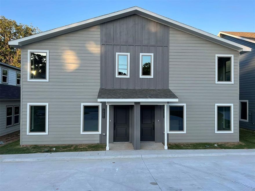 Great 3 bedroom, 3 bathroom duplex in Denison! Open living, kitchen and dining area. Gorgeous white cabinets throughout, granite countertops and stainless steel appliances. One bedroom and bathroom downstairs and 2 bedrooms and bathrooms upstairs. Walk in Closets! Tons of storage throughout. Luxury vinyl plank in main living areas and bathrooms, carpet in bedrooms. Dual thermostat for more effective HVAC usage. Privacy fenced Backyard.Pets welcome. LOW Security Deposit! Call today to schedule your showing!