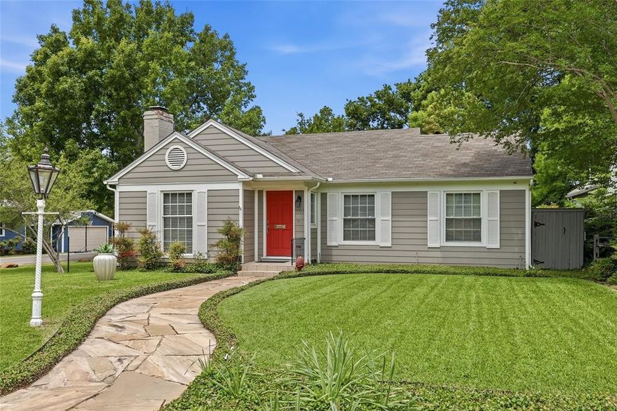 Some homes simply have a feeling the moment you arrive—and this enchanting cottage in Little Forest Hills captures the heart from the very first glance. Thoughtfully renovated while preserving its timeless character, this gem blends storybook charm with today's modern comforts. Perfectly nestled in one of Dallas’s most beloved neighborhoods and just a short stroll from White Rock Lake, this home offers a lifestyle as inviting as the home itself—morning walks by the lake, evenings gathered around the fire, and effortless indoor-outdoor living year-round. Inside, gleaming hardwood floors flow throughout the home, complemented by crisp white walls and abundant natural light that create a bright, airy ambiance. Every space feels warm, curated, and welcoming. The European-inspired chef’s kitchen is truly the heart of the home, beautifully appointed with KraftMaid cabinetry, quartz countertops, a herringbone backsplash, glass-paneled accents, and new windows that flood the space with sunshine. Whether hosting friends or enjoying a quiet night in, the kitchen was designed to bring people together. The formal living room exudes sophistication with its gas fireplace and charming architectural details, while the elegant dining room is framed by vintage built-in cupboards that add both character and functionality. Both bathrooms have been stylishly reimagined with frameless glass showers, floating vanities, and designer finishes that create a spa-like feel. Step outside and discover a backyard sanctuary designed for relaxing and entertaining alike. A private courtyard is perfect for morning coffee or evening cocktails, while the backyard gazebo creates a dreamy setting for outdoor, weekend gatherings, or peaceful nights under the stars. Rich in charm, filled with thoughtful updates, and located in one of East Dallas’s most treasured neighborhoods, this is more than a home, it’s the kind of place that makes everyday living feel special. Discover 9003 Santa Clara Drive Today!