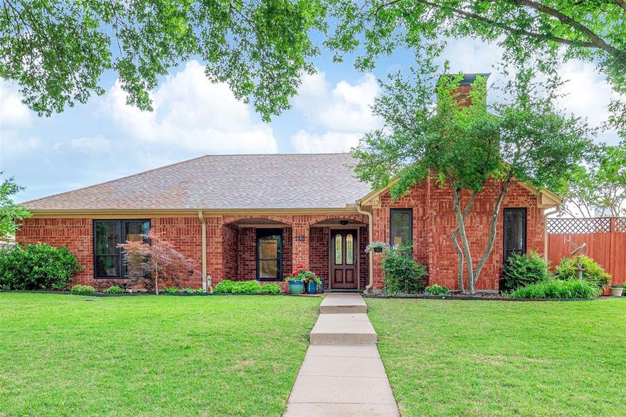 MULTIPLE OFFERS RECEIVED - HIGHEST AND BEST BY 3 PM, SATURDAY, MAY 10TH. Discover Your Dream Home Nestled On A Generous Lot In A Serene, Well-Established Neighborhood. This Gem Features An Open Floor Plan Where The Kitchen Seamlessly Flows Into The Breakfast And Family Rooms. The Expansive Living Room, Complete With A Charming Brick Fireplace, Is Perfect For Both Relaxation And Formal Dining. The Kitchen Is A Chef's Delight, Showcasing Elegant Granite Countertops, A Frigidaire Electric Range, And A Wealth Of Kraftman Solid Cherry Cabinetry, Including A Pantry With Custom-Designed Storage Solutions. The Home Is Adorned With Light And Bright Laminate Flooring That Is Both Stylish And Easy To Maintain. Savor Your Morning Coffee In The Lush Backyard Or Enjoy Breakfast In The Vibrant Garden Area. The Oversized Front Porch Invites Friendly Chats With Neighbors. This Immaculate, Move-In-Ready Home Offers A Fantastic Layout With Four Bedrooms And Two Baths. Roof Will Be Replaced 2025, HVAC 2020-Efficient Heat Pump & Ducting, Undermount Kitchen Lighting, Bright LED Lighting, Replaced with Lowes Double Hung Windows Glass 2014, Rainbird Irrigation System.