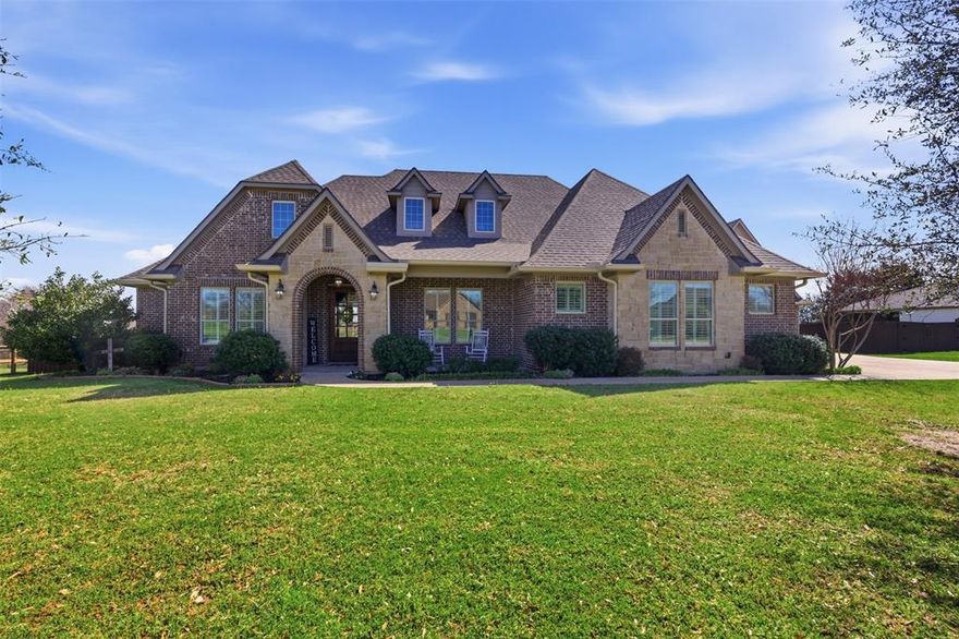 If you are looking for quality..stop and look no further! Detached shop-with almost 1200 sq. ft on two levels or finish out for living quarters! Relax in this luxurious Pilot Point custom single story w upstairs bonus room..just minutes from Lake Ray Roberts marina. Ample parking and storage for your boat and or shop! Situated on one acre and built by one of Pilot Point's premier cabinet makers. Organization is effortless with numerous custom built ins throughout the home. Upgrades include: farmhouse sink, double ovens, high end wood cabinetry, designer master closet system with shelving & island, vessel tub in primary bath, oak flooring in living, entry and kitchen, double-stacked crown moulding, plantation shutters, tankless hot water heaters, granite and quartz counters, double-wide concrete driveway, pier foundation added when built for support, sprinkler system, soft close cabinets...and much more. Detached garage features a massive upstairs unfinished room for storage, business, office or living quarters...your choice! Country living but still close enough to major shopping, restaurants, UNT, TWU and a commute to either Dallas or Fort Worth..the best of both worlds. **New Roof, gutters and fence restained Sept 2025