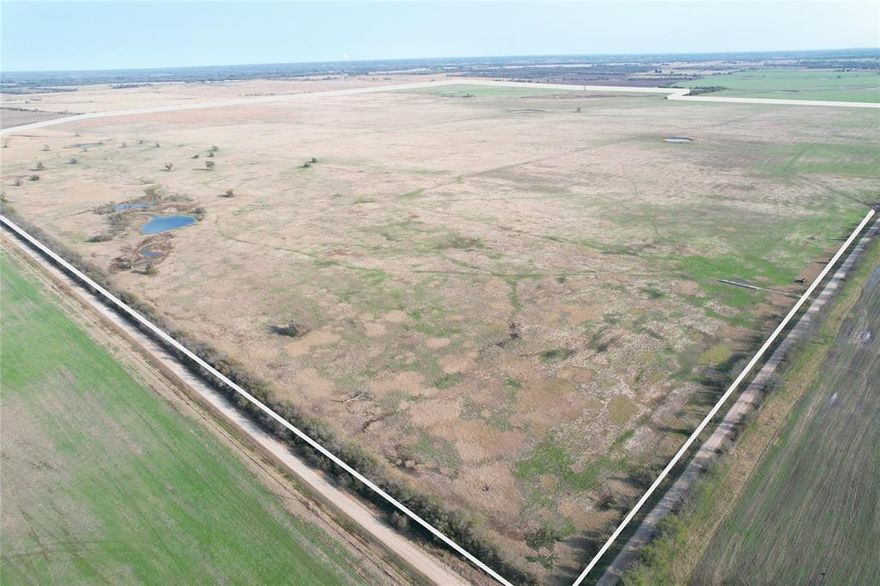 Expansive 752-acre tract of wide-open cattle land featuring good perimeter fencing throughout. The property includes four ponds providing reliable water sources for livestock. With three county roads bordering the ranch and multiple access points from each road, this property offers excellent accessibility and operational flexibility. An ideal setup for cattle operations or agricultural investment. Conveniently located approximately 30 miles from Waco and 60 miles from Bryan–College Station.