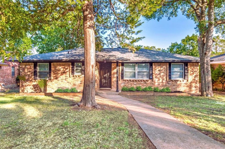 FULLY REMODELED. Great location just minutes from downtown Dallas in this highly sought after neighborhood with rolling hills. Open floor plan with three bedrooms and two full bathrooms. Eat-in Kitchen with large island, quartz countertops with coordinating stacked tile backsplash, and lots of cabinets for extra storage. New gas range for chef-style cooking. New dishwasher and microwave. Kitchen opens to the family room to provide plenty of space for entertaining friends and family along with formal living and dining rooms. Extend your entertaining or just relax on the oversized elevated deck just off the family room. Large primary bedroom with bathroom shower area separated from the vanity and double closets. Split secondary bedrooms provide added privacy and each has lots of closet space. Luxury vinyl plank throughout the home is both gorgeous and functional. New roof, new electrical panel, added attic insulation, and new blinds throughout. WELCOME HOME!