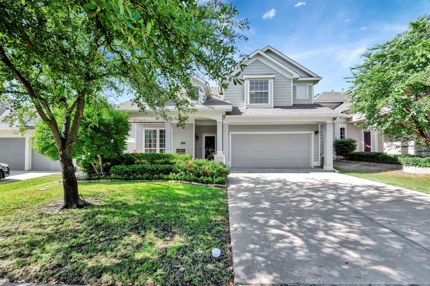 Charming curb appeal, hardwood floors, and a covered front porch welcome you to this Cape Cod gem in the heart of Heritage. Inside, the open-concept layout features vaulted ceilings, abundant natural light, and generously sized rooms throughout. The kitchen is built for both daily living and entertaining, with granite countertops, a gas stove, center island, and breakfast bar. The downstairs primary suite offers a peaceful retreat with dual sinks, a soaking tub, separate shower, and a large walk-in closet.

Upstairs, a spacious loft connects to three secondary bedrooms and a full bath, providing flexible space for hobbies, media, or guests. Step outside to enjoy the shaded backyard, complete with a covered patio and an extended wood deck, ideal for relaxing or grilling.

Just a short walk from Ninnie Baird Park and minutes from HEB, Costco, and the Alliance corridor, this home blends comfort and convenience. Heritage residents enjoy access to a vibrant calendar of community events, resort-style pools, trails, a splash park, and an expansive clubhouse.

Come experience the warmth and versatility this home has to offer. Book your private showing today.