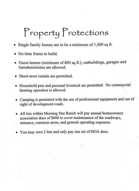 Morning Star Ranch - Land