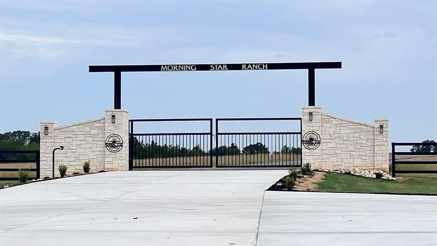 HEAVILY TREED!! BUILD YOUR DREAM HOME. Upscale and gated, Morning Star Ranch is the only development of it's kind in Freestone county. Halfway between Houston and Dallas and under AG exemption, Lot 33 is the best value per acre and the most premium lot in the development. Located on a cul-de-sac, with 13.3 gorgeous heavily wooded and LEVEL acres, this lot is the perfect place to build your dream home. No time frame to build, bring your own builder, minimum 1400 SF build, low Freestone County Property Tax Rate, Underground utilities that include municipal water, electric and fiber optic. Paved roads, septic and gated entrance. Owner can have up to 4 structures per site. Livestock-Horses allowed per deed restrictions. Fairfield ISD has an A rating. Local shopping in Fairfield or big box shopping and restaurants in next door Palestine.