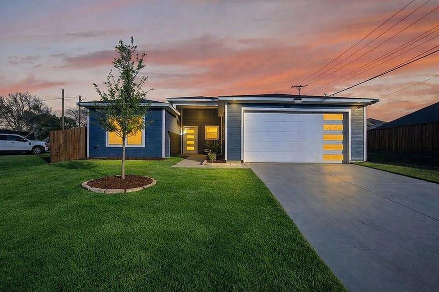 Nearly new 2023 construction with two primary suites, no HOA, oversized covered patio, and private backyard just minutes from Downtown Fort Worth.

This modern open concept home offers a spacious layout filled with natural light and designed for both entertaining and everyday living. The large dining room features double French doors that open seamlessly to a covered back patio, creating true indoor outdoor flow and an ideal entertaining space.

The chef inspired kitchen includes quartz countertops, a large island, abundant cabinetry, and a deep walk in pantry with lighting. The open layout keeps the kitchen connected to the main living area while maintaining defined spaces.

This unique floor plan features two primary suites, each offering privacy, generous space, and walk in closets. Ideal for multigenerational living, guests, or flexible use.

The upgraded laundry room includes quartz countertops, upper and lower cabinetry, a utility sink, and a built in water filtration system for drinking water. A functional mudroom sits just off the garage entry. The garage has been upgraded with a stylish door featuring windows and epoxy floors.

Enjoy an oversized covered patio and private backyard that feels tucked away while still being close to everything.

Located just minutes from Sundance Square, Near Southside on South Main, Magnolia Avenue, and only five miles from the Fort Worth Stockyards. Experience walkable dining, patios, cafes, and vibrant city energy while living in a peaceful residential setting.

This home offers not only modern finishes and thoughtful upgrades, but the lifestyle of living near the heart of Fort Worth.