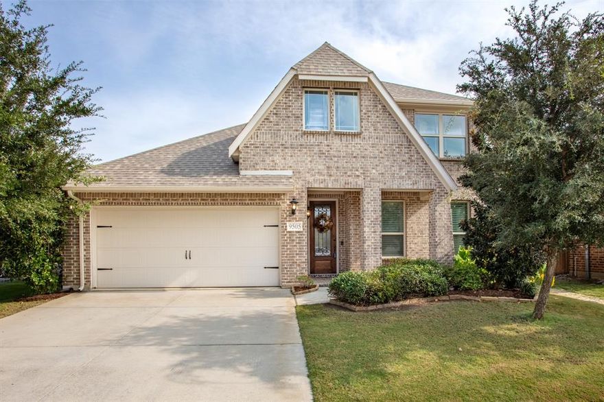 Find your sanctuary in the vibrant Country Lakes community with this beautifully designed two-story home by Bloomfield Homes, offering 4 spacious bedrooms, 2.5 bathrooms, and multiple living and dining areas across over 3,000 sq ft of thoughtfully crafted space. Neutral tones, wood-look tile floors & soaring ceilings with recessed & decorative lighting welcome you home, while expansive windows illuminate the open-concept layout, ideal for everyday living & seamless entertaining. A secluded office with French doors lends itself as the perfect office retreat, playful flex space, or formal dining. Impressive and inviting kitchen features granite countertops, an abundance of white cabinetry, decorative tile backsplash, stainless steel appliances, & a generously sized 10' × 9' walk-in pantry. Kitchen with a dining space that opens seamlessly to the main living with beautiful fireplace adding warmth and a wall of windows overlooking the backyard true retreat complete with a covered patio with built-in grill, fridge, prep space, gorgeous modern heated saltwater pool, spa, & peaceful water feature for resort-style relaxation for all seasons. Spacious primary suite showcases a spa-inspired bath with a garden tub, separate shower, dual quartz vanities, tiled floors, & a large walk-in closet with built-ins. Upstairs, you will find a game room with walk-in closet leading to attic storage that offers space to store & organize. Three additional bedrooms with large windows & closets, two overlook the backyard. A tucked-away media room with decorative lighting flexes as a gym, featuring removable rubber flooring. Additional features include a Generac standby generator & a removable safety fence that can separate the pool from the home & yard. Incredible community amenities, top-rated schools & convenient commuter routes, this home is more than a house, it’s a lifestyle! Enjoy a 640-acre community with trails, lakes, pools, playgrounds, dog park, soccer field, outdoor fun and more!