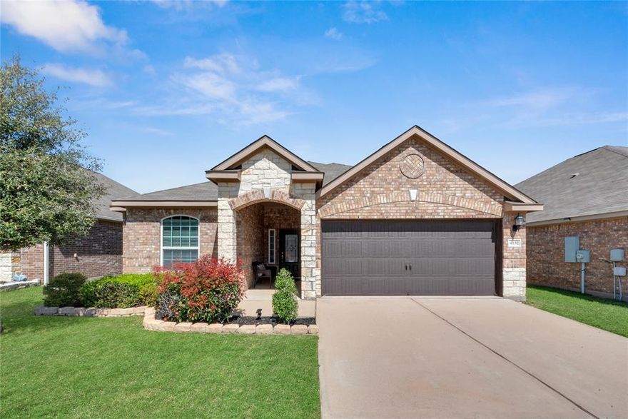 Ideally situated in the highly desirable Bridges community in Crowley, just 20 minutes south of downtown Fort Worth and less than 10 minutes from the Chisholm Trail Parkway, this adorable and affordable gem makes a stunning first impression with its picture-perfect brick and stone curb appeal and charming flower beds as you arrive. Step inside to an expansive open-concept layout with high ceilings, where soft natural light fills the space, creating a bright, airy, and inviting feel throughout the home. The chef in your family will love preparing meals in the functional kitchen, featuring a spacious center island that opens to the dining and living areas—making it a favorite gathering place for all. Tucked away at the back of the home, the primary suite, complete with a lovely bath featuring a soaking tub and separate shower, serves as a peaceful sanctuary to unwind at the end of the day. The large and private backyard is spectacular, featuring a covered patio and plenty of space for kids and pets to enjoy. This one-owner home has been meticulously maintained, with pride of ownership shining throughout. Just minutes away, you’ll find the charming Crowley Town Square, featuring quaint small-town shops and restaurants. Nestled just off 1187, between Chisholm Trail Parkway and I-35W, this location is ideal for commuters, offering easy access to the rest of the Metroplex.