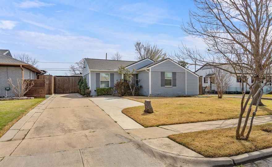 Discover your perfect slice of Dallas living in this charming 2bdrm, 2 Bth  This property offers everything you need for modern living while maintaining that cozy residential feel that makes a house truly feel like home. The fully renovated interior from 2017 showcases modern fixtures throughout, creating a fresh and contemporary atmosphere. The two bedrooms provide comfortable retreats, including a generous primary bedroom that serves as your personal sanctuary after long days exploring everything Dallas has to offer. The second bedroom works perfectly as a guest room, home office, or that creative space you have been dreaming about. Both bedrooms feature ample natural light and thoughtful layouts that make furniture arrangement a breeze . With two full bathrooms & jetted tub in guest bath, morning routines become significantly less stressful. The modern fixtures installed during the renovation ensure everything functions beautifully while looking stylish and current. One of the standout features that sets this property apart is the huge shop and storage building on the premises. The extra storage means your main living areas stay clutter-free and organized, contributing to that peaceful home environment we all crave. Security and convenience merge beautifully with the gated parking feature. Your vehicles stay protected while you enjoy peace of mind knowing your property maintains an added layer of security. No more worrying about where to park when you have friends over or circling the block looking for a safe spot for your car. Speaking of accessibility, the location truly shines when it comes to convenience. The proximity to the airport makes this home particularly attractive for frequent travelers or anyone who appreciates not spending half their vacation time sitting in traffic trying to catch a flight. The 2017 renovation touches every aspect of the home, ensuring you move into a space that feels fresh and current.