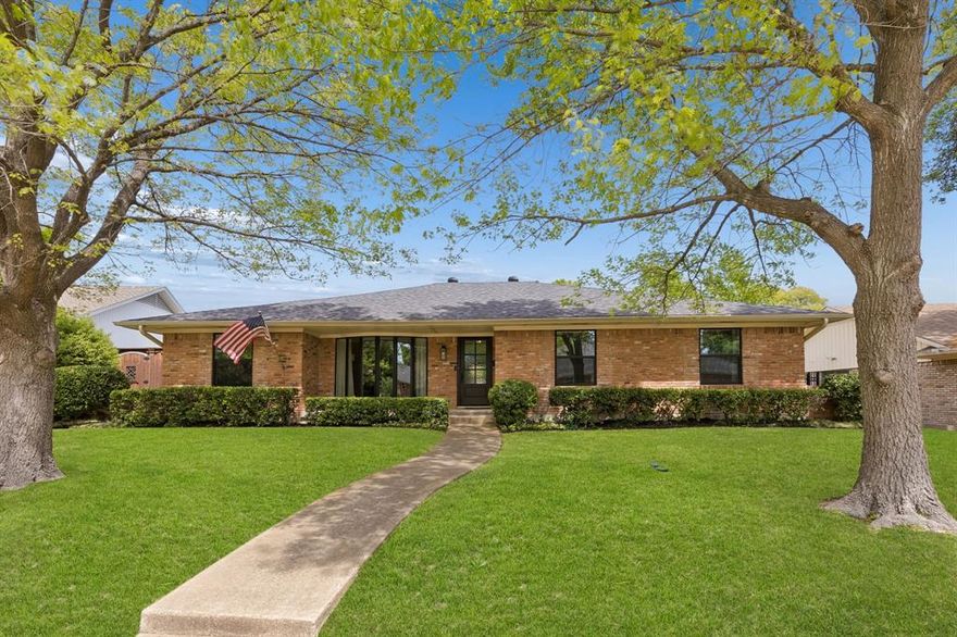 Beautifully maintained ranch-style home in the sought-after Forest Meadows neighborhood, offering 3 bedrooms, 2.5 baths, and an additional dedicated flex space that offers endless versatility and could easily function as a guest room, playroom, second office, or optional 4th bedroom. Nestled mid-block on a quiet, tree-lined street, the home is filled with natural light and inviting living spaces designed for both everyday comfort and entertaining. Rich custom trim work, thoughtful updates, and carefully curated details create a warm, elevated feel throughout. The custom bar adds charm and convenience, while the spacious layout flows seamlessly to the backyard retreat, featuring a beautiful pool, mature trees, and generous space to gather or unwind. A special opportunity in one of the area’s most established and beloved neighborhoods.