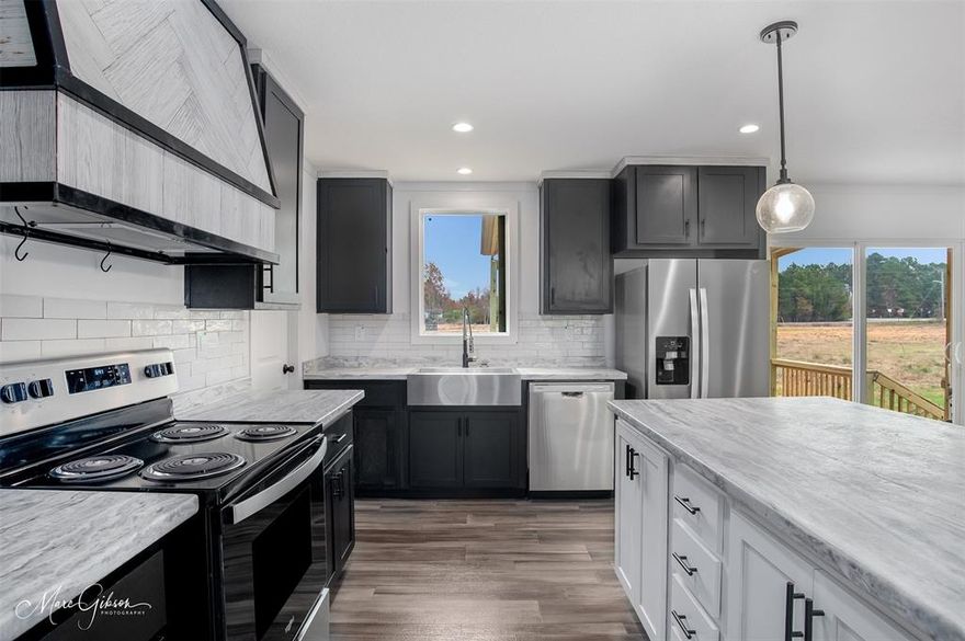 This brand new 3-bedroom, 2-bath home sits on a spacious ½-acre lot in a quiet neighborhood in the Haughton School District. Featuring modern finishes throughout and custom-style built-ins in the living room, this home offers both function and charm. Included in the sale are a covered back porch, front  and side door steps, gravel driveway, and skirting — all complete and ready for move-in. Located just steps away from the neighborhood fishing pond, this property offers affordable living with a small-town feel and plenty of space to enjoy life outdoors. Stylish. Comfortable. Move-in ready. An excellent option for those wanting affordable housing without sacrificing quality or character.