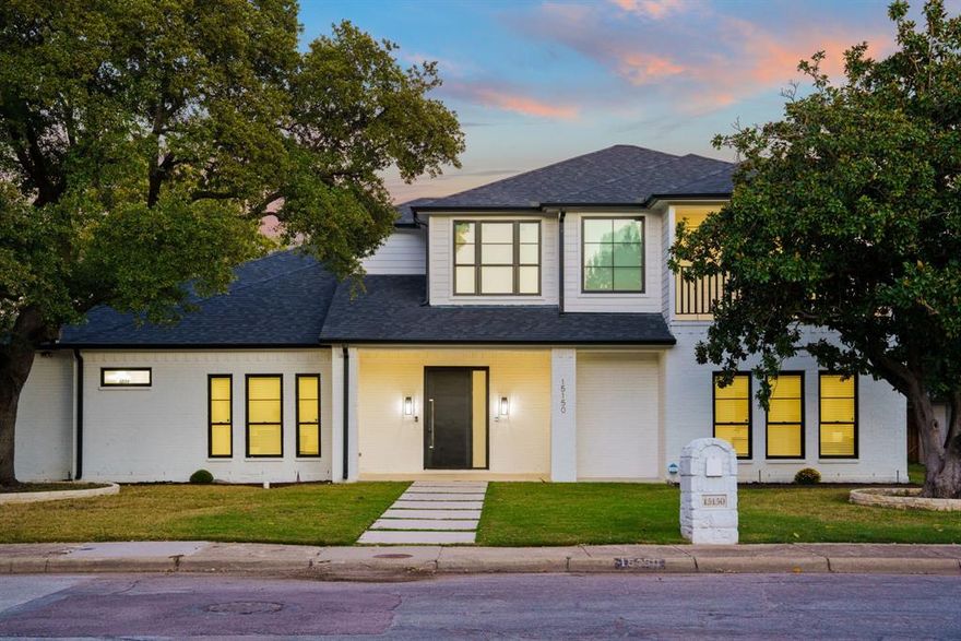 Experience elevated living in this 2022 custom-built luxury home offering over 5,361 sq. ft. of exquisite design and craftsmanship in the prestigious Prestonwood community. With no other home of this size currently available, this property stands alone for its scale, sophistication, and modern livability.
A grand open-concept floor plan welcomes you with soaring ceilings, abundant natural light, and seamless flow between living, dining, and entertaining spaces. The designer kitchen is a true showpiece—featuring a built-in refrigerator, professional-grade gas range, oversized island, quartz countertops, custom cabinetry, and premium finishes throughout. Perfectly designed for both everyday living and hosting, the main living area opens to the outdoors through expansive three-panel retractable sliding glass doors, blending interior comfort with resort-style outdoor living.
The private backyard oasis features a sparkling pool with water feature, pergola, and lush turf yard—an ideal combination of green space and luxury amenities rarely found together. The first-floor layout includes a serene primary suite with a spacious sitting area, spa-inspired bath with soaking tub and oversized shower, and two expansive walk-in closets. A private guest suite and dedicated office with half bath complete the main level.
Upstairs, three generously sized bedrooms each feature en-suite baths, joined by a large game room and a versatile bonus room perfect for a media room, gym, or play area. Thoughtful details include modern lighting, energy-efficient construction, and contemporary finishes throughout.
Located in the highly desirable Richardson ISD, this exceptional property defines modern luxury living in one of North Dallas’s most sought-after neighborhoods—an unmatched opportunity for the discerning buyer.