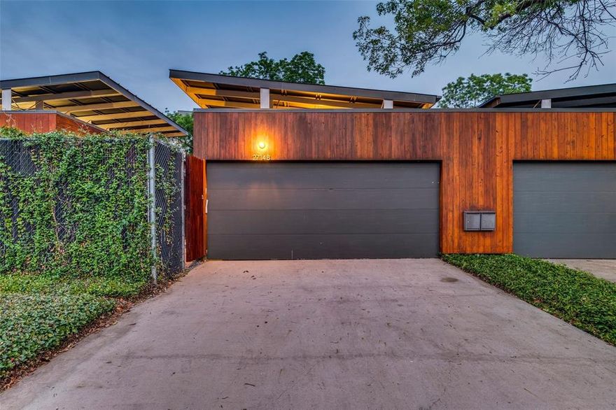 Ed Baum built statements, not houses. In a Dallas market increasingly defined by vertical living, this single-story modern home feels almost impossible to find. Horizontal architecture. Clean lines. Light that moves through the home as intentionally as the layout itself. A house designed not simply to impress, but to live beautifully. From the street, the home immediately sets itself apart. The covered open-air garage blurs the line between arrival and entertaining space — equally suited for two cars or an unforgettable dinner party under the glow of a Dallas evening. It is the kind of architectural detail people remember long after they leave. Inside, the home unfolds around a private central courtyard that anchors the entire design. Floor-to-ceiling glass and ten-foot ceilings dissolve the boundary between indoors and out, filling the home with light, calm, and connection. Every major room radiates from this green space, creating a sense of openness and privacy that is increasingly rare in the city. The kitchen was designed for real living. Custom cabinetry, quartz counters, extensive integrated storage, and a four-burner range deliver both beauty and function without compromise. Every detail feels considered. Nothing feels wasted. And then there is the location. Oak Lawn remains one of Dallas’s most iconic and sought-after neighborhoods for a reason. Uptown restaurants sit minutes away. Turtle Creek Boulevard, Katy Trail access, Whole Foods, Eatzi’s, neighborhood cafés, and the downtown skyline all become part of daily life here. Walkable, established, connected — this is the version of Dallas people move here hoping to find. Homes like this rarely come to market. Not because owners hold them as investments, but because once you live here, it is difficult to imagine living anywhere else.