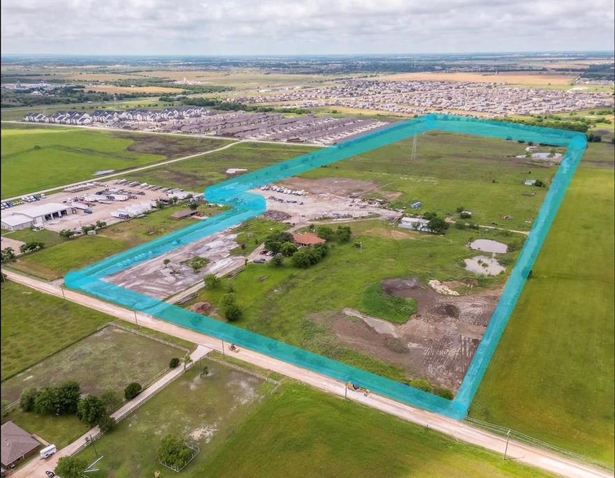 Seize a rare opportunity to own approximately 58 acres of prime land with exceptional potential for development or investment. Located on V V Jones Road, this expansive property is ideally situated near thriving residentialcommunities like Patriot Estates and Heritage Hills, and is surrounded by major industrialand commercial hubs including Google Data Centers, QuikTrip Distribution, Target Distribution, Sunrider, Martin Marietta, Gerdau, and more.

Strategically positioned with easy access to Hwy 67, I-35,and Hwy 287, this location offers seamless connectivity to the DFW Metroplex and beyond. With Google recently announcing its fourth data center along Railport Parkway, this corridor continues to attract significant growth and investment.

The current owner is running an RV and Boat storage business as well as U-haul Rentals and it is growing exponentially without any website or marketing just word of mouth!

Whether you're a developer, investor, or visionary builder, this tract offers the space, location, and momentum to support your next big project.