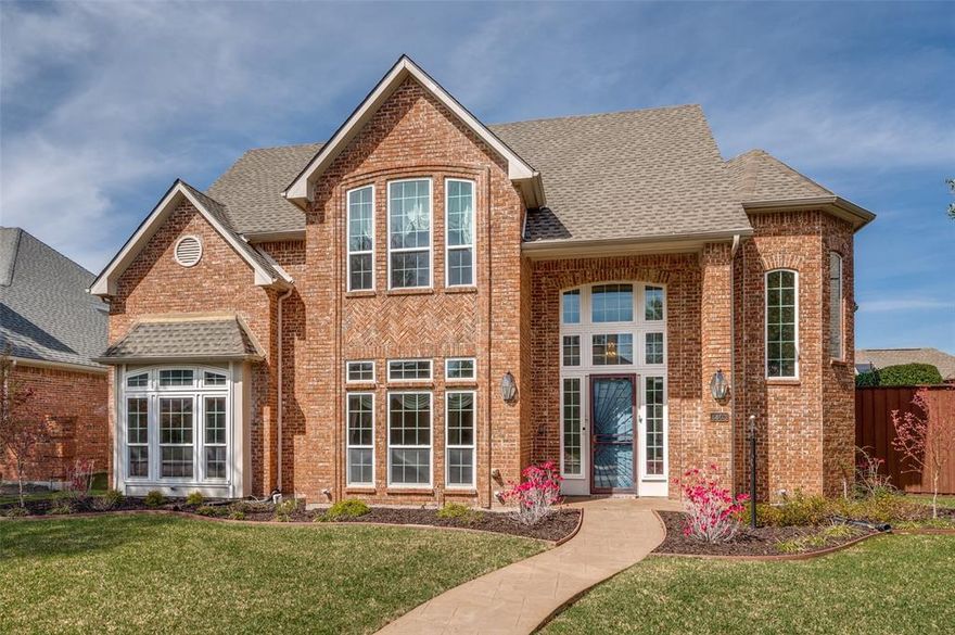 Searching for the perfect blend of custom craftsmanship and a prime North Dallas location? Look no further than 4403 Highlander Drive. This impeccably maintained, one-owner custom home offers a rare combination of space, privacy, and thoughtful design. The inviting open floor plan is highlighted by soaring ceilings, designer fireplaces, and extensive custom built-ins throughout. Large updated windows wrap the home, flooding the interior with natural light and providing tranquil views of the pool from multiple vantage points. The functional layout features five spacious bedrooms and 4.5 bathrooms, including the highly coveted arrangement of both the primary suite and a secondary bedroom on the main level—perfect for guests or a home office. Step outside into your own private oasis. The backyard is a showstopper, featuring a sparkling pool and spa surrounded by professional landscaping. A premium 8-foot board-on-board cedar fence ensures total seclusion for your outdoor gatherings and quiet mornings by the water. Key highlights include: • Custom-built by the original owner • 5 Bedrooms , 4 Full Baths, 1 Half Bath, Primary and secondary bedroom downstairs, • Updated windows for energy efficiency and clarity, • Professional landscaping and dramatic curb appeal, • Stunning pool and spa views from throughout the home. Located in a sought-after North Dallas neighborhood with easy access to major thoroughfares, shopping, and dining, this home is a rare find that combines original pride of ownership with timeless custom details. Welcome home!