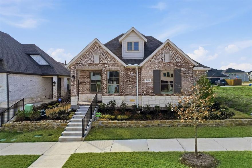 Welcome to this beautifully upgraded Perry Home offering the perfect blend of style, comfort, and convenience — with **NO MUD or PID** and located in highly sought-after Rockwall ISD with a low tax rate! This spacious property offers 3 bedrooms, 2 full bathrooms and French doors that lead you into a private home office! Designed with an inviting open floorplan, this home features a stunning stone accent exterior and thoughtful upgrades throughout. Inside, you’ll find custom window shades, an upgraded electric fireplace, and a plethora of storage to keep everything organized. The garage is equipped with extra storage racks, adding even more functional space. The chef’s kitchen is the heart of the home, showcasing a gas cooktop, walk-in pantry, and seamless access to the spacious covered patio— perfect for grilling and entertaining guests with ease. The smart split layout provides added privacy, separating the secondary bedrooms from the serene primary suite. Retreat to the primary bedroom with vaulted ceilings and enjoy a spa-like shower featuring double vanities. A dedicated mudroom adds everyday convenience. Step outside to enhanced upgraded landscaping lighting and enjoy being just steps away from the sparkling community pool and splash pad. The town of Fate also offers access to numerous parks and scenic trails, plus frequent food trucks and nearby restaurants for added fun and flavor. Location is everything with easy access to Hwy 30 and just minutes from shopping, including Fresh and newly opened H-E-B. This home truly has it all — upgrades, storage, privacy, community amenities, and an unbeatable location. Don’t miss your opportunity to make it yours!