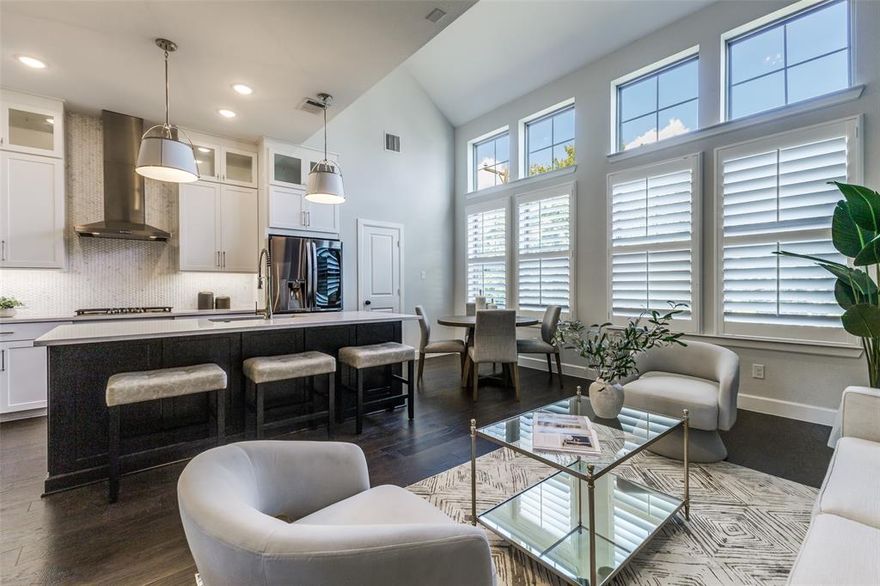 Welcome to 5184 Brickellia Dr! A modern David Weekley 3-story Townhome in the heart of Dallas. Offering 3 bedrooms, 3.5 baths, and over 1,800 square feet, this home is designed for both style and convenience. Step inside to discover an open-concept floor plan with hardwood floors, a sleek chef’s kitchen with granite countertops, stainless steel appliances, and an inviting living area filled with natural light. Upstairs, the spacious primary suite features dual sinks, a walk-in shower, and a large walk-in closet. The third floor is home to a flexible game room or city room, leading out to your very own rooftop deck — perfect for entertaining with city views. Residents of Oak Park Gardens enjoy a true lock-and-leave lifestyle with access to a community pool, clubhouse, and dog park. All of this is just one mile from the Tollway with quick access to Uptown, Downtown, Love Field, and Dallas’s best restaurants, shopping, and nightlife. This home offers the best of modern design and unbeatable location — a rare opportunity in one of Dallas’s most vibrant neighborhoods. COMMUNITY HIGHLIGHTS YOU WILL LOVE: Oak parks, just two blocks away at Cedarplaza and Bowser.