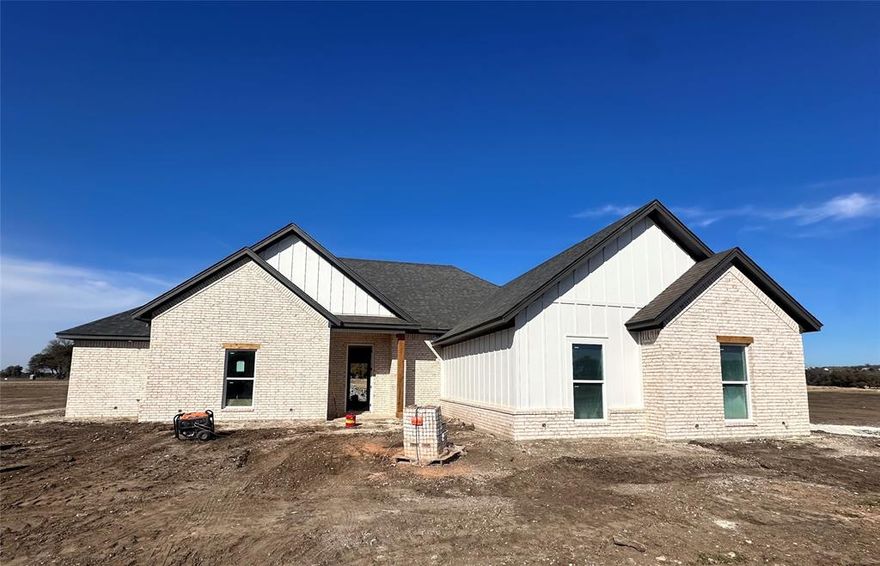 Enjoy the peaceful surroundings of STONE CREEK RANCH! Country living on nearly 2 acres with a private well—no water bill and no HOA!  Builder warranty & 2-10 Home StrucSure Warranty Provided on these beautiful NEW HOMES!  Experience Luxury when you enter through the front door of this awesome home and immediately feel the immenseness of the great open floor plan with split bedroom arrangement. Stunning kitchen will have beautiful counters & cabinets and a fantastic walk-in PANTRY; oversized luxurious master suite & en-suite features large tub & separate shower along with two beautiful vanities & a huge walk-in closet; large secondary bedrooms; the second suite has its very own private bath; fantastic closets; beautiful fireplace enhance the family room; huge utility room offers great storage; & great mud bench area for organization. Come make this your new home sweet home! Estimated completion March 2026.  Landscaping package & irrigation to be included. (Subdivision Roads will eventually have final chip seal completed, (no set date for that yet)