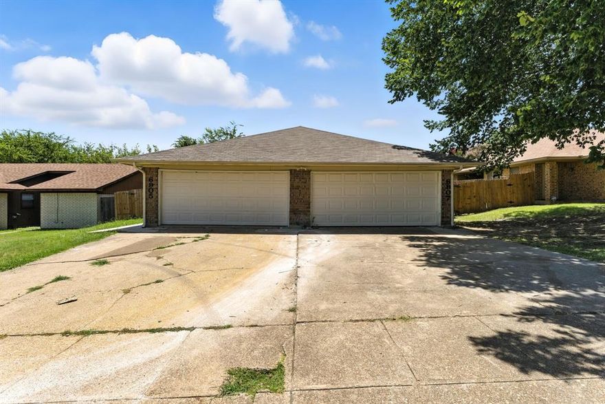 Motivated Seller has significantly reduced the listing price of the duplex, dropping it from $420,000 to $390,000. This new price provides an excellent opportunity for buyers to invest in improvements or updates tailored to their preferences. Newly Remodeled Full Duplex in Prime Fort Worth Location. Attention savvy investors! Discover an exceptional opportunity with this newly remodeled full duplex, offering 2 spacious 2 bedroom 2 full bath Units. Perfectly designed for house hacking, live comfortably in one unit while generating rental income from the other. Or seamlessly expand your portfolio with two lucrative units. Each unit features well-appointed living spaces, providing ample room. Enjoy updated interiors with the potential for minor cosmetic improvements to further enhance value. Convenient access located right off I-20 for easy commuting. Minutes from TCU, vibrant downtown Fort Worth, and the Iconic Stockyards. This duplex not only promises strong rental demand but also offers future appreciation potential in one of Fort Worth's most dynamic areas. Don't miss out on this versatile investment gem, please submit all offers to listing agent. 

Notable Improvements: New Plumbing, New Flooring, New Paint, New Bathroom Countertops, New Toilets in all 4 Bathrooms, New Vanity Mirrors in unut #6907, New Kitchen Countertops in unit #6907, New Kitchen backsplash in unit #6907, New Kitchen Sink and Disposal in unit #6907, New Water Heater in unit #6905, New Bathtub and Tiles in unit #6905, and Newly serviced garage doors.