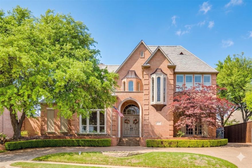 Experience the pinnacle of West Plano living in this stunning Robert Balkman custom estate, where architectural elegance meets resort-style comfort. Spanning over 7,400 square feet, this 6-bedroom masterpiece is situated on a premier lot within one of the area's most prestigious guard-gated communities. The heart of the home is a chef’s dream, featuring a gourmet kitchen equipped with professional-grade Viking appliances, quartz countertops, dual pantries, and a built-in refrigerator. The executive primary wing serves as a private sanctuary, offering a spa-inspired bath, sitting area, and a palatial walk-in closet. Entertainment options are endless, host cinematic movie nights in the professional home theater, or enjoy the expansive game room complete with a dry bar and piano area. Functional spaces abound, including a dedicated home office and a secondary Mom’s office for ultimate organization. A standout feature of this property is the rare, detached guest house. This full-service suite includes its own kitchen, living area, and laundry perfect for multi-generational living, a long-term guest suite, or a private poolside cabana. The backyard is a private sanctuary featuring a custom pool with elegant water features and lush, manicured landscaping. The gated motor court provides enhanced security and leads to a 4-car garage. Integrated sound system and smart home capabilities. Multiple graceful fireplaces throughout. Located in the sought-after Plano ISD. Premier guard-gated security for peace of mind. This is more than a home; it is a legacy property designed for those who demand excellence in every detail. Schedule your private tour to experience the sophistication of 1809 Cliffview Drive.