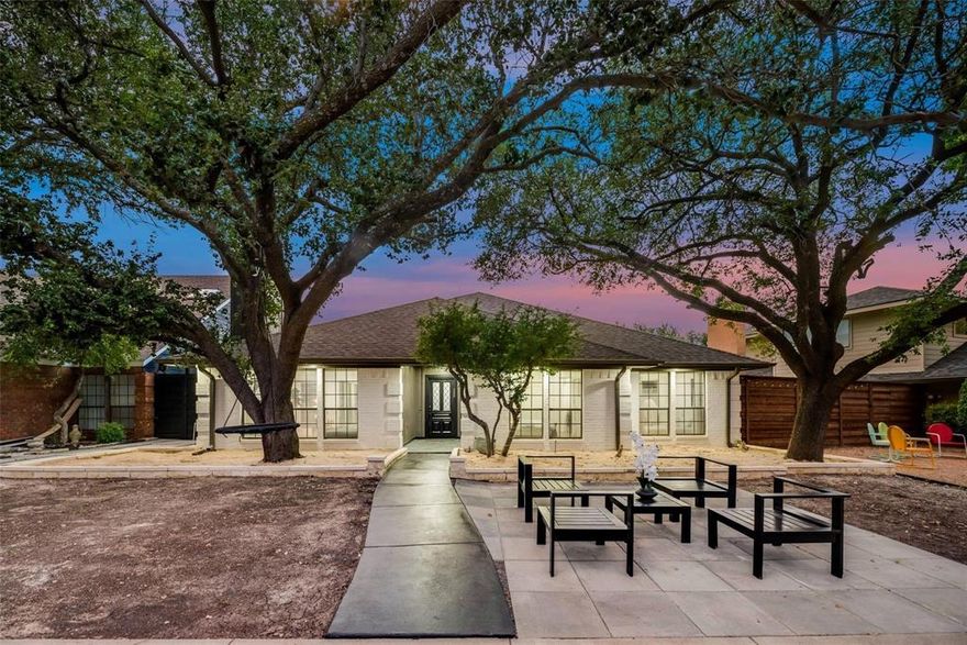 INVESTORS SPECIAL!! Currently leased for $3,700. Beautifully updated 3 bedroom, 2.5 bath home in the desirable Highland Glen Trail area of Far North Dallas. This well-maintained property features an open layout with soaring ceilings, abundant natural light, large living area, and a formal dining room. The spacious kitchen includes granite countertops, stainless-steel appliances, ample cabinetry, and a generous breakfast area. Beautiful wood-like tiles. NO CARPET! The private primary suite offers an updated ensuite bath, a large walk-in closet, and direct access to the backyard. Outdoor features include a covered sitting area, outdoor kitchen, pergola and patio -ideal for entertaining and everyday enjoyment. Additional highlights: 2-car garage, 2 covered carports, extended driveway, front and side porches. Zoned to Plano ISD. Convenient location near shopping, dining, and major highways.