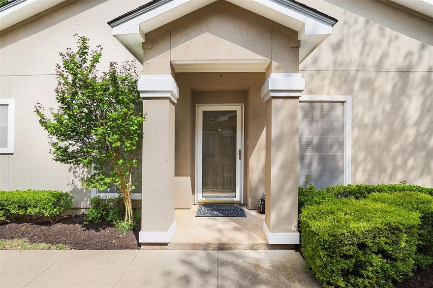 This charming spacious townhome is ideally situated in the heart of Frisco, Texas. Featuring 3 bedrooms, soaring ceilings, and an open floor plan designed with entertaining in mind, this home offers both style and functionality. Recent updates include new carpet, new tile in entry and on the fireplace, granite countertops the bathrooms and fresh paint. There is even outdoor carpet in the garage! Refrigerator conveys with the sale. The front-facing two-car garage provides ample parking and storage, while the lovely patio create the perfect space to unwind and enjoy the outdoors. Located in a highly desirable area close to the Dallas North Tollway, shopping, dining, and entertainment, this home offers exceptional convenience. 
Hickory Street Village is a low-maintenance community with fantastic amenities, including a swimming pool with spa, clubhouse, fitness room, and event space for private gatherings. HOA dues cover exterior landscaping, paint, roof, and exterior repairs, making for easy, carefree living. A true hidden gem in Frisco, this home is one you won’t want to miss.