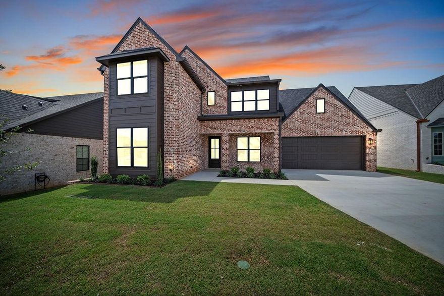 Experience upscale living in the highly desirable Oak Creek community in Tyler. Crafted by Foundation Homes and Design, this stunning two-story residence offers 4 bedrooms and 3 bathrooms, thoughtfully designed with elevated style and functionality. The open-concept layout showcases a striking living room ceiling detail, creating an inviting yet sophisticated atmosphere. The generously sized primary suite is a true retreat, complete with a spa-inspired bathroom and a large walk-in closet. The main living space flows effortlessly into a chef’s kitchen featuring custom cabinetry, upscale finishes, and a discreetly tucked-away pantry. A separate guest suite ensures privacy and comfort for visitors. Step outside to a covered back porch with a beautiful tongue-and-groove ceiling—perfect for relaxing or entertaining. Situated within the prestigious Oak Creek neighborhood, residents enjoy convenient access to Tyler Athletic & Swim, the scenic Legacy Trail, and well-maintained community sidewalks. Ideally located near everything Tyler has to offer, this exceptional home blends luxury, comfort, and convenience. Don’t miss your chance to make it yours.