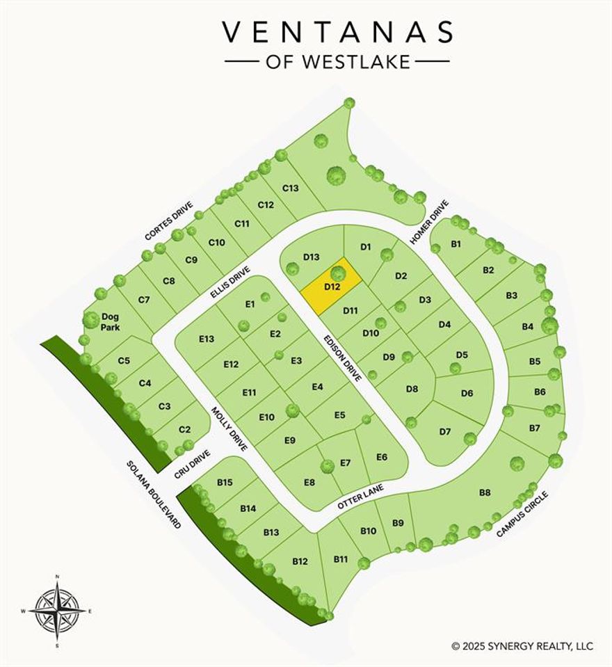 Discover Ventanas, Westlake's newest exclusive 24 hour gated community! Build your Dream Home on this superior .158 acre lot! This premier residential enclave, strategically positioned at the corner of Solana Boulevard and Campus Circle, encompasses 15.3 acres and will feature 51 luxury homes. The community is thoughtfully designed with contemporary architecture similar to the distinguished Knolls of Solana which creates a current and modern neighborhood aesthetic. This new and gated development is adjacent to the acclaimed Entrada community. Residents will enjoy easy access to Entrada amenities including public nature spaces, a charming chapel, canal with water features, and a dedicated dog park. Residents can take a lovely stroll to neighboring Starbucks, other spa service venues and retail stores nearby! Future plans for the development include bringing upscale dining and a boutique hotel into Entrada. Ventana's requires a minimum home size of 3,600 square feet. Children can attend the prestigious Westlake Academy, offering an exceptional International Baccalaureate educational experience.