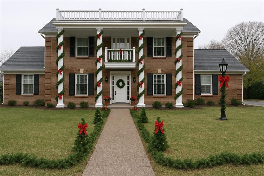 This beautiful custom one-owner Colonial-style home sits on a rare .891-acre lot in the heart of Hurst. True to its original design, the home maintains its authentic floor plan with no walls knocked down, preserving the classic flow and character of the architecture. The main living room sits at the heart of the home and is encircled by the kitchen, formal dining room, a second formal living room or office, and the primary ensuite bedroom—all conveniently located downstairs. A see-through fireplace provides a warm centerpiece, opening to both the living room and the primary bedroom.
Upstairs offers an inviting entertainment area, three additional bedrooms, and two full bathrooms. A Juliet balcony accents the front of the home, while a large walk-out balcony with a covered porch overlooks the expansive backyard.
Designed for gatherings, this home offers multiple distinct spaces where guests can comfortably spread out—perfect for teen hangouts, holiday hosting, or parties with room for several conversation areas at once. The generous .891-acre lot provides ample space for play, gardening, and future additions such as a pool or outdoor living retreat.
A major highlight of the property is the 1500 sq ft two-story brick outbuilding with electricity. Currently used as an additional two-car garage and workshop, it offers exceptional potential to be finished as a guest suite, income-producing rental, entertainment space with a bar or kitchen, creative studio, or rehearsal area.
The home has been well cared for, with a roof replaced approximately six years ago, both water heaters replaced in 2025, and AC units maintained and operating smoothly. Warm, original, and full of potential, this property offers a rare combination of character, space, and flexibility in a prime Hurst location. Wainscoting, paneling, all the walls, lovely! Supreme location in Hurst, just south of Colleyville. Tons of restaurants, shopping, grocers, DFW Airport, everything nearby!