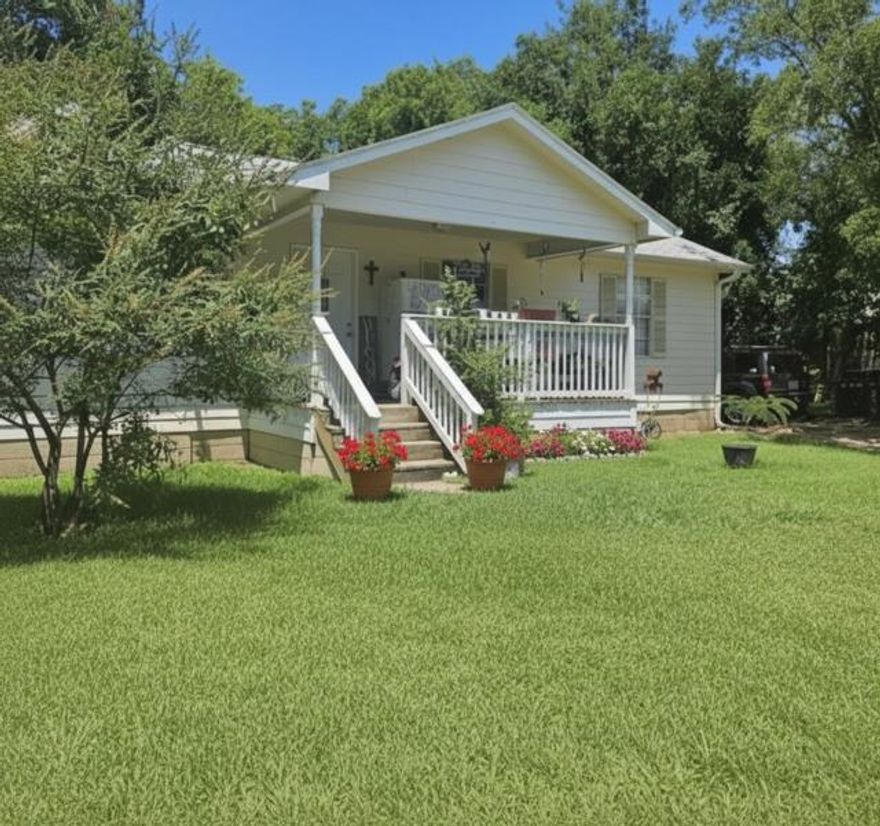This super cute single story home sits on a fantastic interior lot in sought after Bonham and is full of charm from the moment you arrive. The welcoming covered front porch is the perfect spot for rocking chairs and morning coffee, surrounded by mature trees that provide shade, privacy, and a peaceful setting. Inside, you’ll find an inviting open concept layout featuring luxury vinyl flooring and a bright, flowing floor plan that feels both comfortable and functional. The nicely sized bedrooms and two full bathrooms offer plenty of space for everyday living. Step outside to a huge backyard with endless possibilities. With its combination of privacy, charm, and space, this home is a wonderful opportunity to enjoy small town living with room to grow.