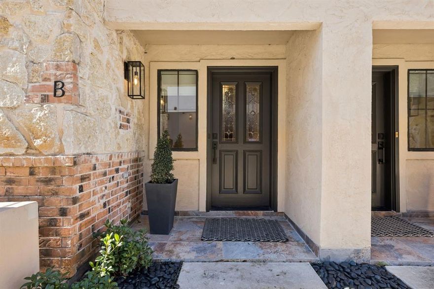 Discover a rare blend of urban convenience and low-maintenance luxury in this fully updated, duplex-style townhome. Bright, expansive interiors feature new real oak hardwood floors, high-end carpet, and custom Roman shades throughout. The kitchen includes stainless steel appliances, a refrigerator, and a washer and dryer for effortless move-in.

With two generous bedrooms and two-and-a-half pristine baths, the home offers exceptional openness. The primary suite impresses with an oversized two-head shower, quartz countertops, and a large walk-in closet.

Thoughtful design details include solid-wood doors and cabinetry, updated lighting and plumbing fixtures, and two dedicated workspaces—an office downstairs and a second flex-office area upstairs.

A newly fenced, low-maintenance yard provides a private outdoor retreat, while the oversized two-car garage offers rare storage and convenience.

All just a short stroll from the boutiques, restaurants, and cafés of vibrant Greenville Avenue. Sophisticated style, abundant space, and an unbeatable location—this exceptional home is ready for its next chapter.