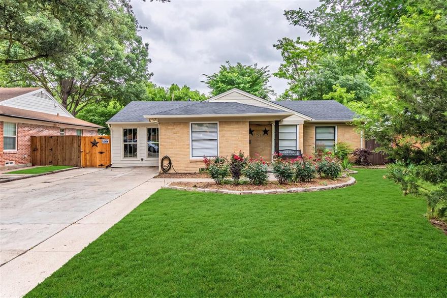 Beautifully updated 3 bedrooms, 2 bath Step into a bright living room filled with natural light that flows seamlessly into the open concept dining and kitchen area, perfect for everyday living and entertaining. features stainless steel appliances, Recent updates include new paint inside, new wood flooring and carpet throughout, fresh tile work in bathroom, and new HVAC System along with a New Roof (2026), Electrical Box. Extensive updates give you peace of mind and a true move in ready experience. LED lighting, and ceiling fans with remote.  Enjoy a sizable, fully fenced backyard with   large gate access to backyard from alley ideal for outdoor relaxation or those summertime gatherings. Nestled in the established and sought-after Casa View Heights neighborhood, this home offers a welcoming community feel with mature trees and convenient access to everything Dallas has to offer. A fantastic opportunity to purchase a comfortable home in a prime East Dallas location. Schedule your showing today! 
CONVERSION-ADDITION WITH FULL BATHROOM THAT IS NOT IN TAX ROLLS. OWNER SAYS APPROX. 700 SQ. FT.  A standout feature is the secondary primary suite, providing excellent flexibility for guests, multi-generational living, or added rental potential.  
within walking distance to Casa View Elementary & Casa View Park, and just minutes from essential retail amenities.  move in ready, come tour this one today!