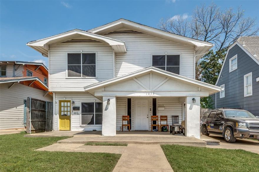 RARE FULL VACANCY OPPORTUNITY in the heart of the Kings Highway Conservation District. This historic 1911 duplex is situated on a prime 50x150 level lot with alley access, just blocks from the Bishop Arts District. Both units will be delivered vacant, providing a seamless transition for immediate high-end renovation or ground-up development. Located in CD-1, Subarea 2, the zoning allows for significant high-density potential, including a potential 4-story residential project. Property is being sold AS-IS, WHERE-IS. Don't miss this strategic Value-Add play in one of Dallas's most walkable pockets.